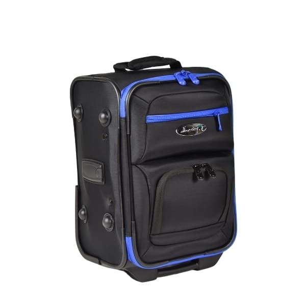 Acclaim Black Fold Flat Folding Bowls Bag Luggage Trolley With Metal Telescopic Handle 38 Tall 