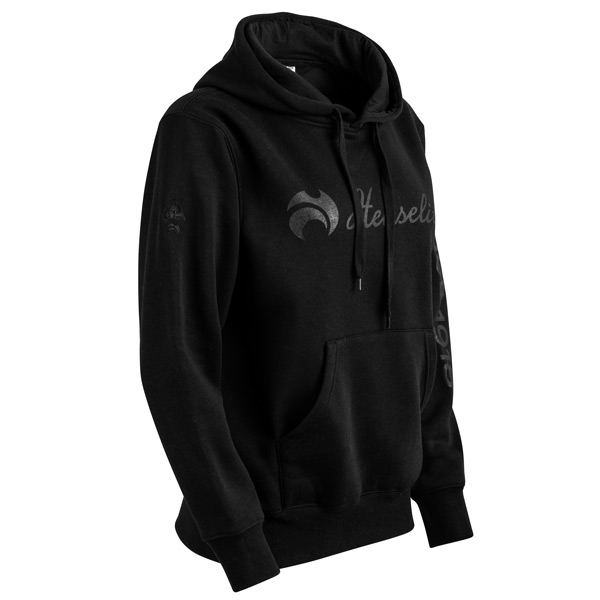 Henselite Hoodie Unisex Black Since 1918 Right 3Q