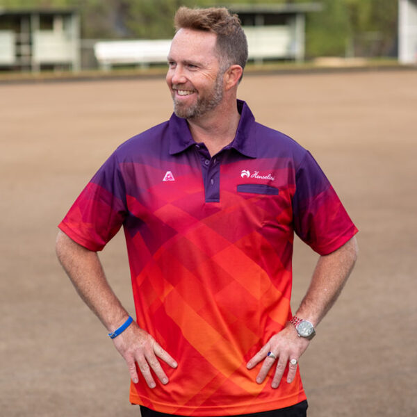 Henselite Spectrum Men’s Polo Purple Orange Henselite_Spectrum_Men’s_Polo_Purple_Orange_1