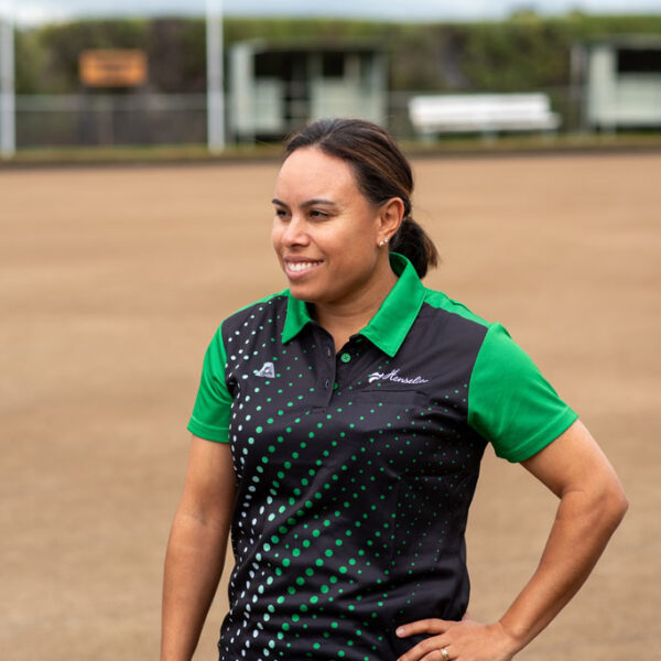 Henselite_Velocity_Women’s_Polo_Black_Green_White_6