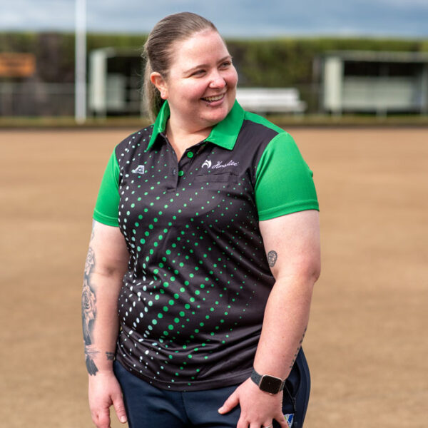 Henselite_Velocity_Women’s_Polo_Black_Green_White_7
