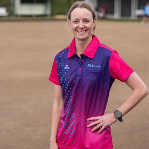 Henselite Velocity Women's Polo Purple Pink Sky Henselite_Velocity_Women's_Polo_Purple_Pink_Sky_1