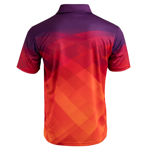 Spectrum Mens Polo Purple Orange Back SpectrumMensPolo_PurpleOrange_Back