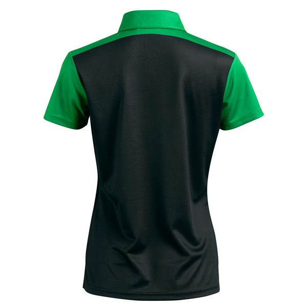 VelocityWomensPolo_Black.Green