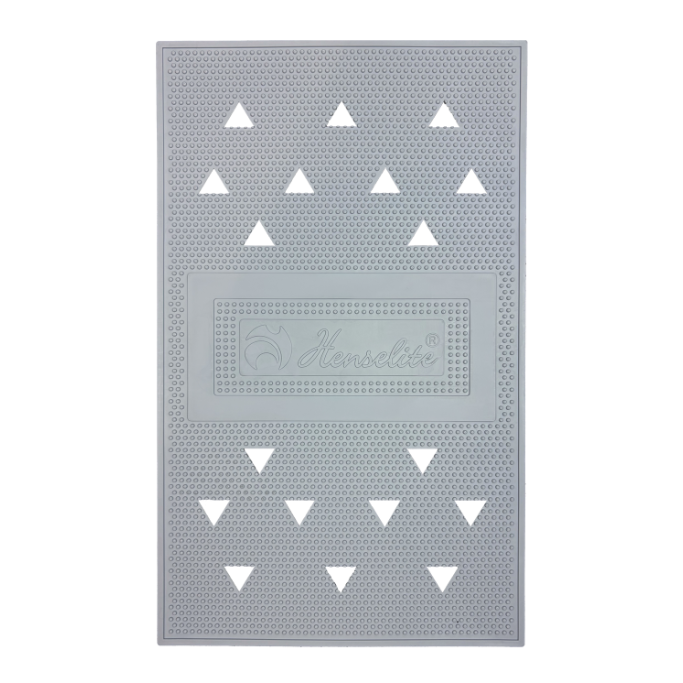 Henselite Ultra Grip Lawn Bowls Mat Platinum Grey