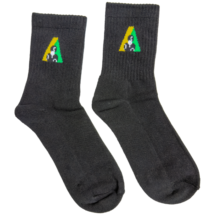 Henselite Performance Crew Socks Black Dual