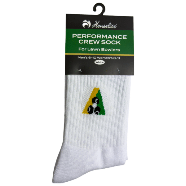 Henselite Performance Crew Socks White Front