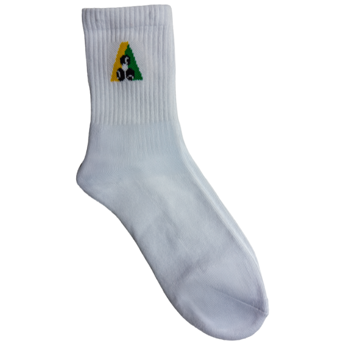 Henselite Performance Crew Socks White Single