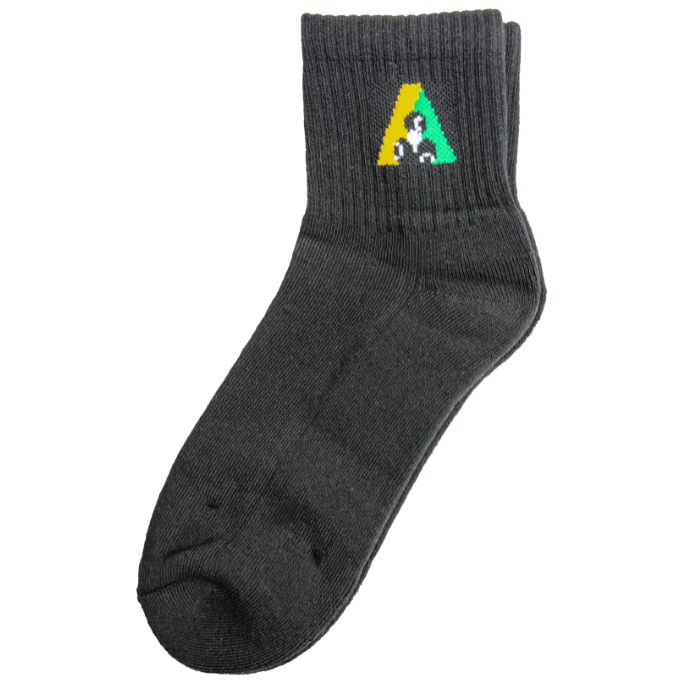 Henselite Short Crew Sock Black Single Henselite Short Crew Sock Black Single